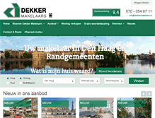 Tablet Screenshot of dekkermakelaars.nl